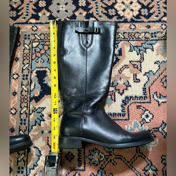 Blonde Volly Black Riding Boots - Picture 7 of 9